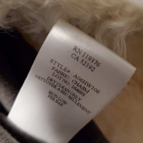 HELMUT LANG -"Chasm" Shearling lined leather sleeve diagonal zip jacket size M/L - Picture 6 of 9